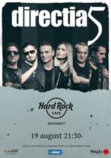 Concert Directia 5  la Hard Rock Cafe pe 19 august