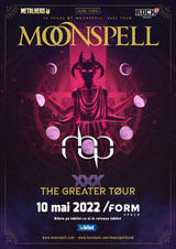 Cluj-Napoca: Moonspell canta la /FORM Space pe 10 mai 2022