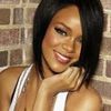 Rihanna, arsa pe frunte (foto)