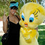 Rihanna in parcul de distractii